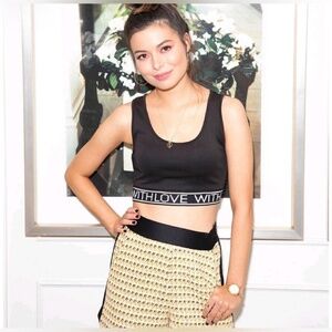 Maje With Love Brassiere SEEN ON MIRANDA COSGROVE